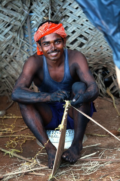 Man finished Dredging Terekhol Goa India
