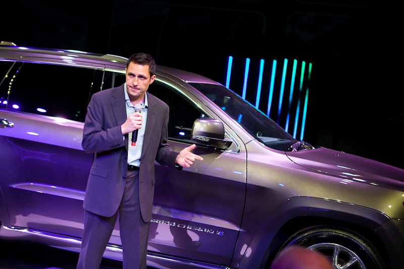 Steve Zanlunghi Managing Director FGA speaking at launch of new jeep grand cherokee