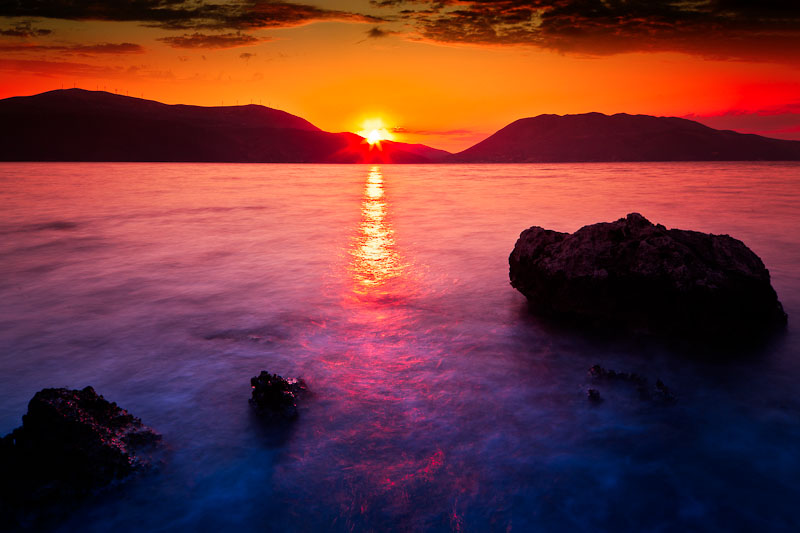 Sunset over Kefalonia