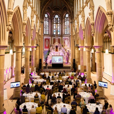 View from Gallery looking down on The Monastery Gorton Manchester