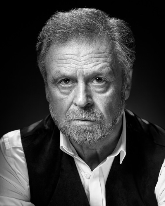 Russell Richards Gritty black and white potrait