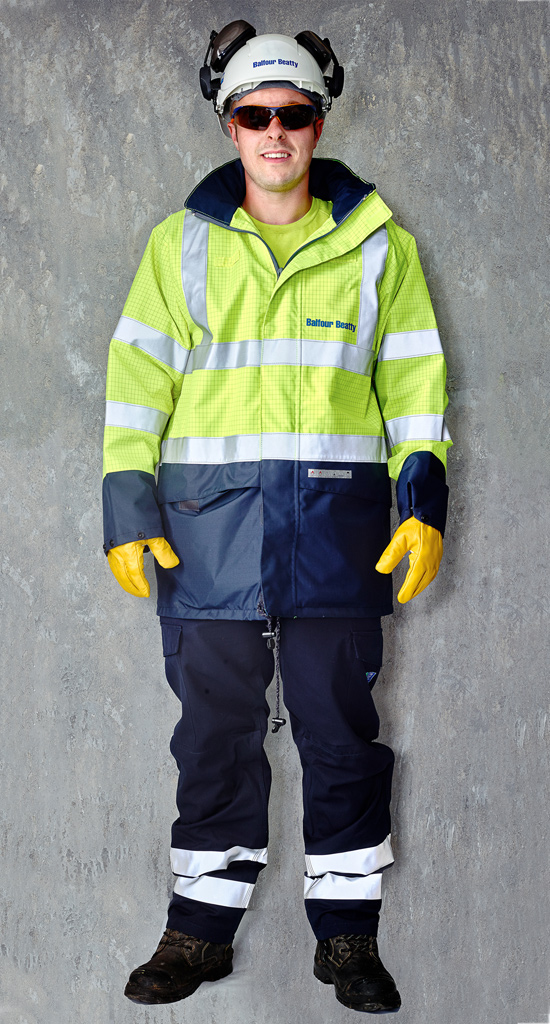 Portraits of People in Personal Protective Equipment Balfour Beatty