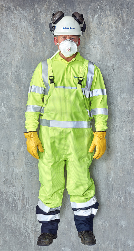 Portraits of People in Personal Protective Equipment Balfour Beatty